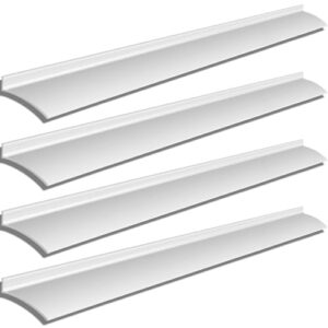 Hicarer 2 Pcs Aluminum Door Drip Cap