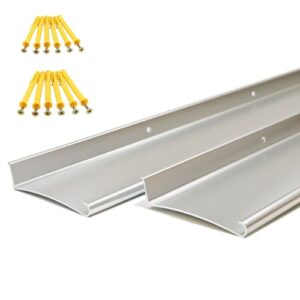 Aluminum Door Rain Drip Cap Guard 43.3"