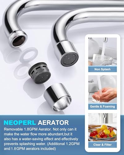 iVIGA Laundry Sink Faucet, 8" Swivel Spout - Image 4