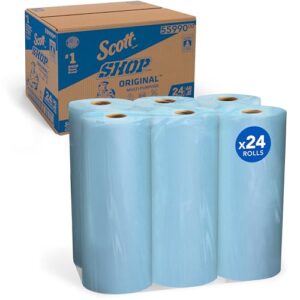 Scott Shop Blue Towels, 24 Rolls