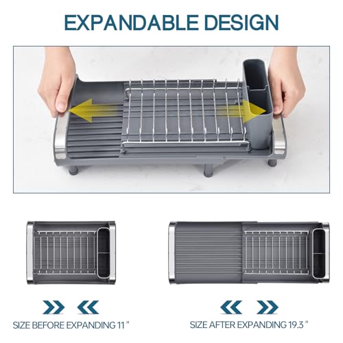 Mini Expandable Stainless Steel Dish Rack - Image 4