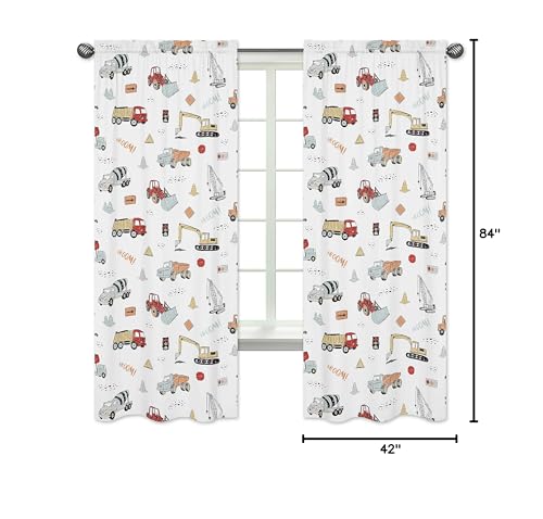 Construction Truck Curtain Panels Set of 2 - Image 3