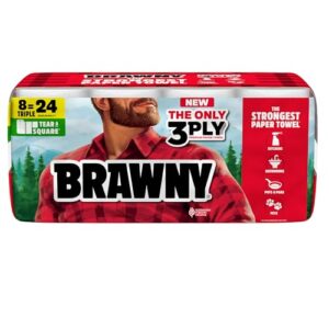 Brawny 3-Ply Paper Towels, 8 Rolls