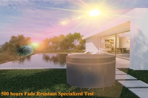Heavy Duty Waterproof Round Patio Furniture Cover - Image 5