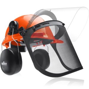 NoCry 6-in-1 Chainsaw Helmet with Face Shield