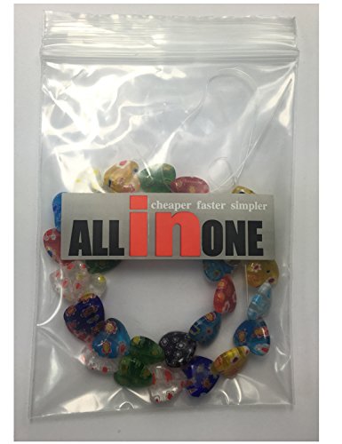 Millefiori 12mm Flat Round Lampwork Beads - Image 4