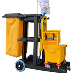 SIMPLI-MAGIC Janitorial Cart, 330lbs Capacity