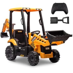 ENYOPRO 12V JCB Electric Backhoe Toy