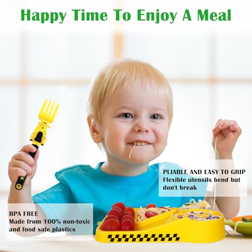 Toddler Motorcycle Forks and Spoons Set - Image 4