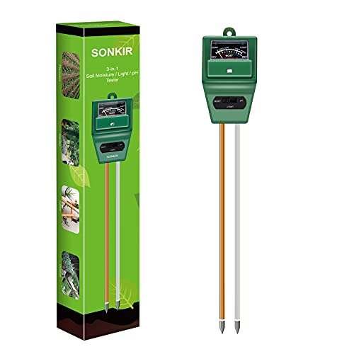 SONKIR 3-in-1 Soil pH Meter for Plants