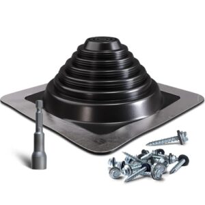 Metal Roof Pipe Flashing Kit, 1/4"-5"