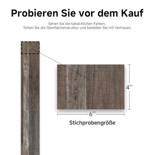 Peel and Stick Vinyl Flooring Sample, 4x6" - Image 3