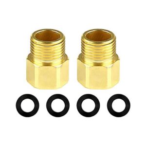 1/2" NPT Brass Faucet Adapter, Male to Female
