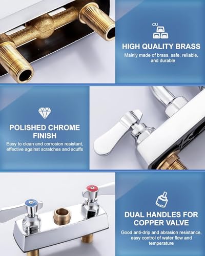 iVIGA Laundry Sink Faucet, 8" Swivel Spout - Image 6