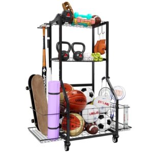 Outdoor Sports Equipment Organizer with Wheels