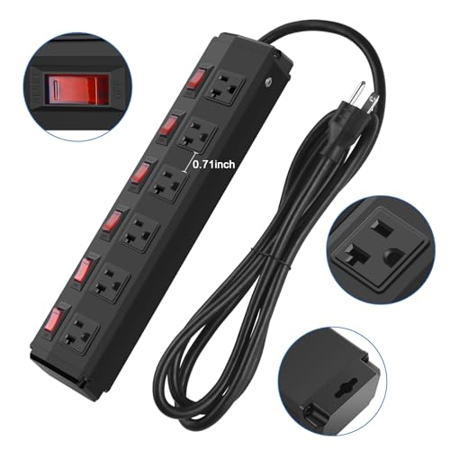 CCCEI Power Strip with 6 Outlets, Switches - Image 4