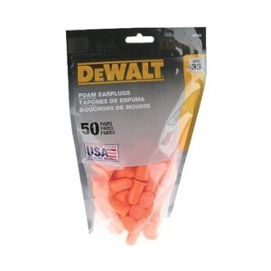 DEWALT Orange Foam Earplugs - NRR 33 dB