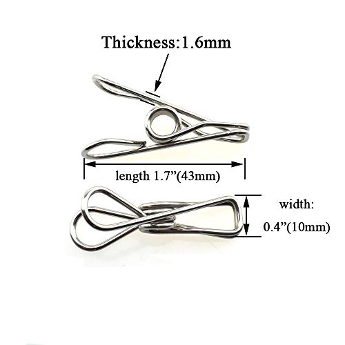 HAHIYO Metal Clothespins Chip Clips 30 Pack - Image 2