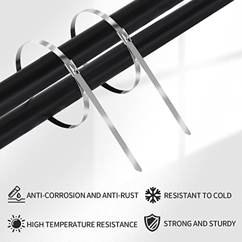 11.8" Metal Zip Ties 100pcs Heavy Duty - Image 3