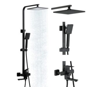 Taplong Matte Black Outdoor Shower System