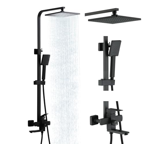 Taplong Matte Black Outdoor Shower System