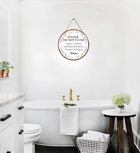 Vintage Warning Sign: No Paper Towels & Wipes - Image 2