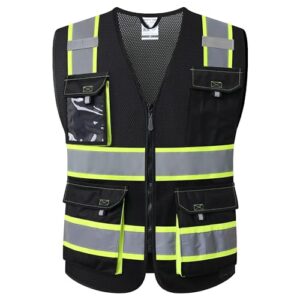 JKSafety Hi Vis Reflective Safety Vest M