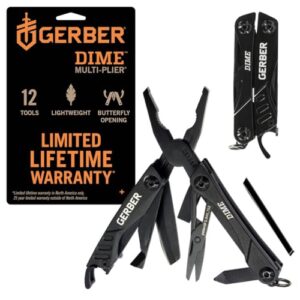 Gerber Dime 12-in-1 Mini Multitool Black