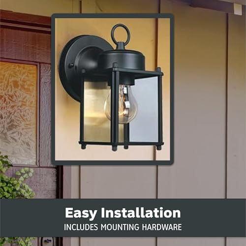 DESIGNERS FOUNTAIN 8" Black Outdoor Sconce - Image 5