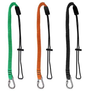 3 Pack Retractable Tool Lanyard with Carabiner