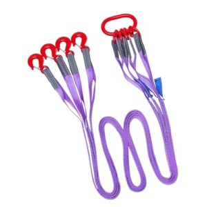 10ft Polyester Lifting Sling with G80 Hooks