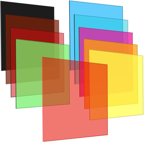 Acrylic Sheets 1/8" Thick, 10Pcs, 8x8in