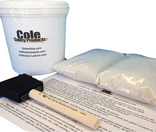 Yellow Acrylic Paint with Reflective Glass Beads