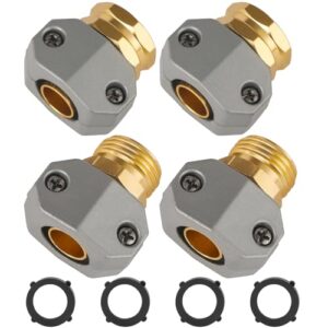 Garden Hose Repair Kit with Aluminum Connectors