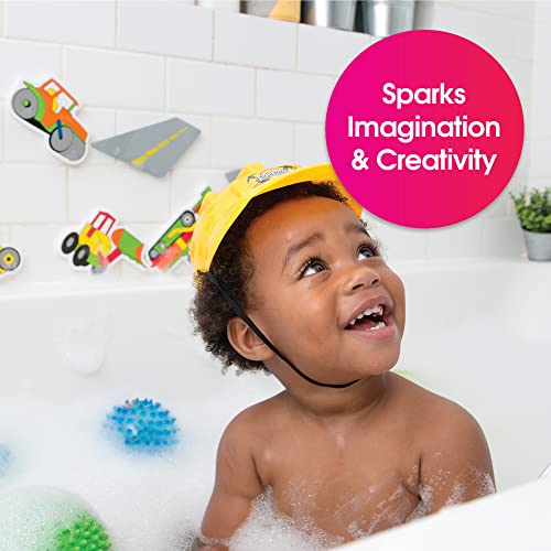 Foam Sticker Bath Play Set, Road Construction - Image 6