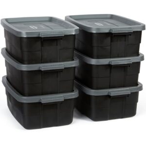 Rubbermaid 6-Pack 10 Gallon Storage Totes