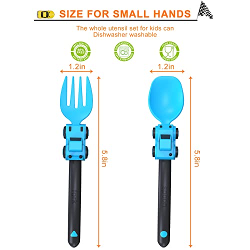 Toddler Construction Utensils - Forks and Spoons - Image 2