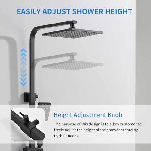 Taplong Matte Black Outdoor Shower System - Image 4