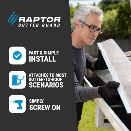 Raptor Gutter Guard Kit, 48 Ft, Stainless Steel - Image 4