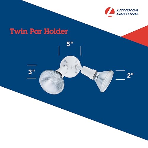 Lithonia Outdoor Flood Light Fixture, Twin Adjustable - Image 5