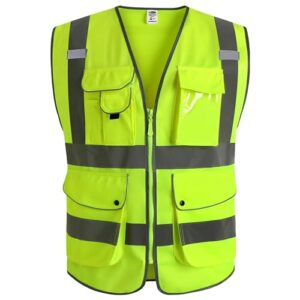 JKSafety High Visibility Safety Vest Large