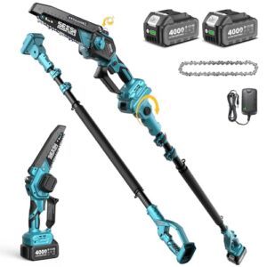 SEESII 2-in-1 Electric Pole Saw with Batteries