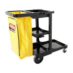 Rubbermaid 3-Shelf Janitorial Cleaning Cart