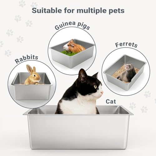 Kirecoo Stainless Steel Cat Litter Box - Image 6