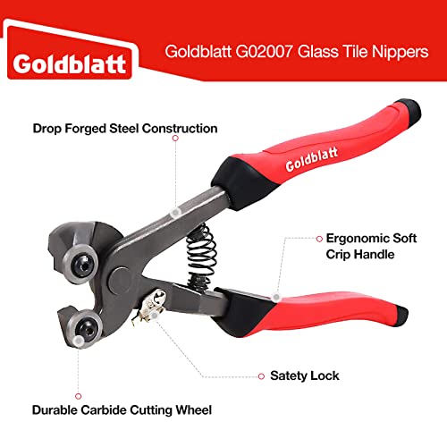 Goldblatt Glass Tile Nippers Set - Heavy Duty - Image 3