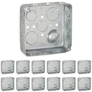 4" Square Electrical Box, 12 Pack