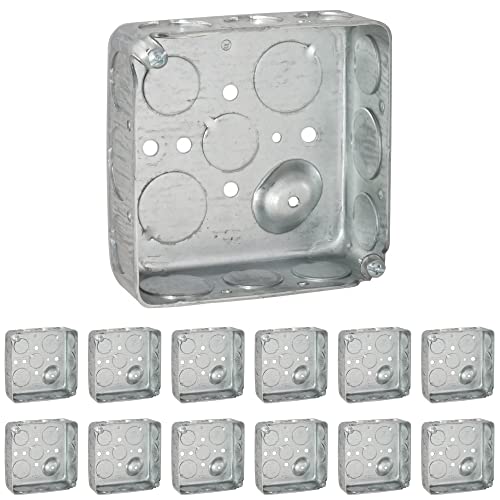 4" Square Electrical Box, 12 Pack