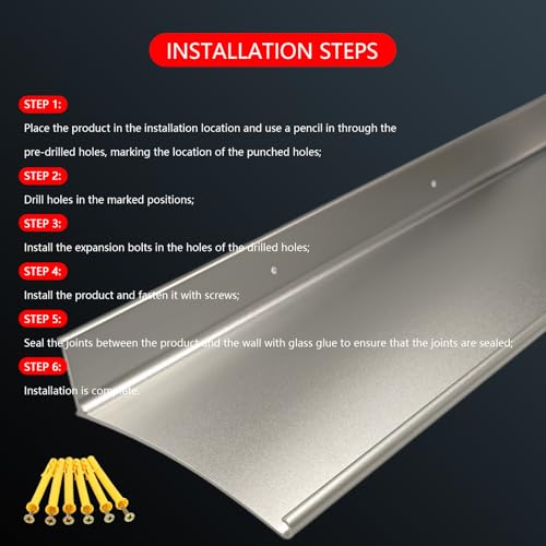 DAILISEN Extra Wide Door Rain Drip Guard - Image 6