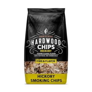 Fire & Flavor Hickory Smoking Wood Chips 2 lbs