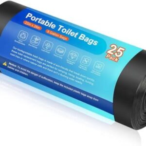 Portable Biodegradable Camping Toilet Bags 25pcs